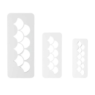 PME Geometrie Multicutter Fischschuppen Set/3