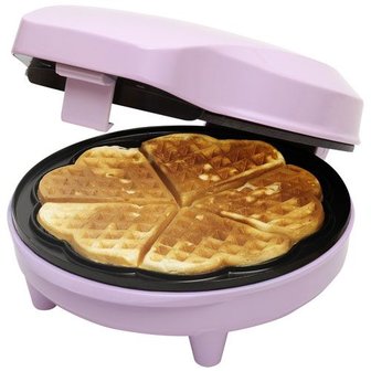 Bestron Sweet Dreams Heart Shaped Waffle Maker