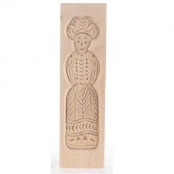 Speculaasplank Speculaaspop Vrouw 20,5 x 5,5cm