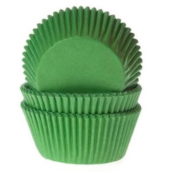 House of Marie Baking Cups Grass Green pk/50