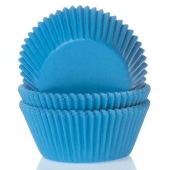 House of Marie Baking Cups Cyan Blue pk/50 