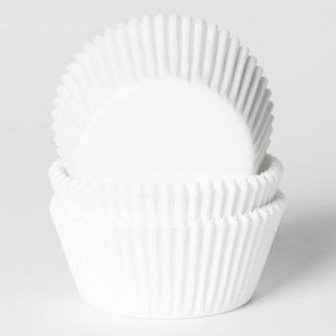 House of Marie Baking Cups White pk/50