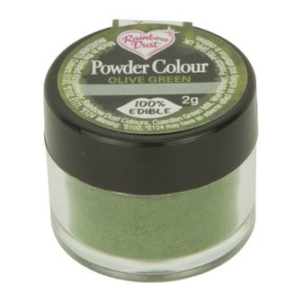 Rainbow Dust Powder Colour Green - Olive Green &gt;