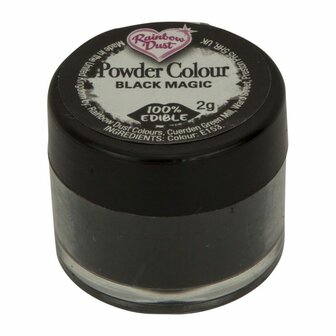 Rainbow Dust Powder Colour Black - Black Magic