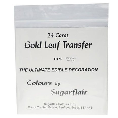Sugarflair 24 Carat Gold Leaf Transfer