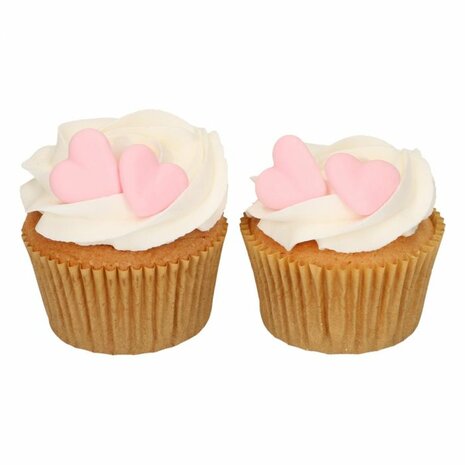 FunCakes Suikerdecoratie Hart Roze Set/8