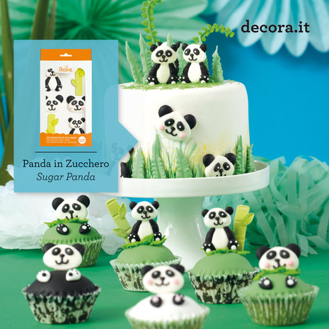 Decora Panda Sugar Decorations pk/8