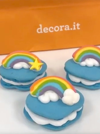 Decora Sugar Decorations Rainbow Pk/6