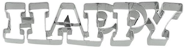 Birkmann Cookie Cutter Lettering "Happy" 16cm