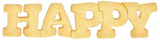 Birkmann Cookie Cutter Lettering "Happy" 16cm