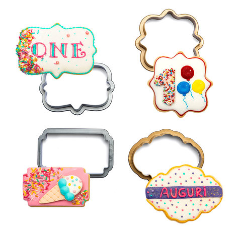 Decora Mini Frame Cookie Cutter Set 4st