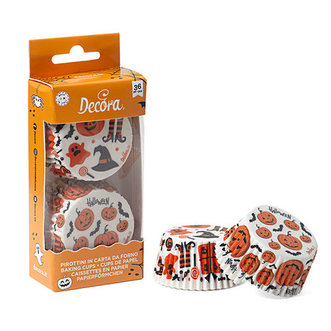 Decora Backförmchen Halloween 50 x 32mm pk/36