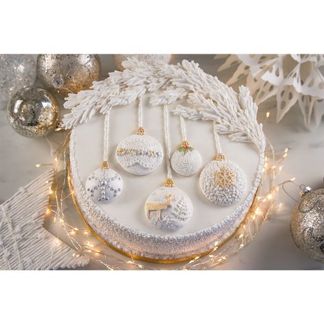 Karen Davies Siliconen Mould Christmas Baubles