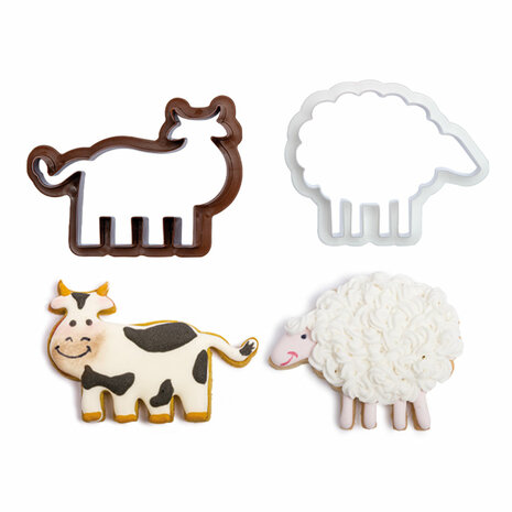 Decora Farm Animals Cookie Cutter Set/4 