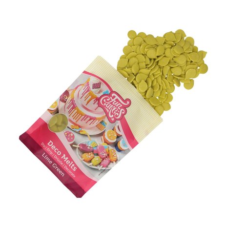 FunCakes Deco Melts Lime Green 250g