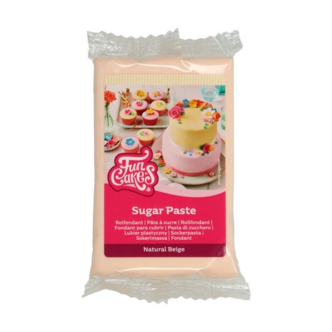 FunCakes Pâte à Sucre Naturel Beige 250 g