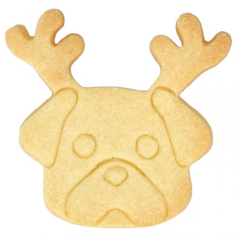 Birkmann Christmas Pug Cookie Cutter 7,5cm