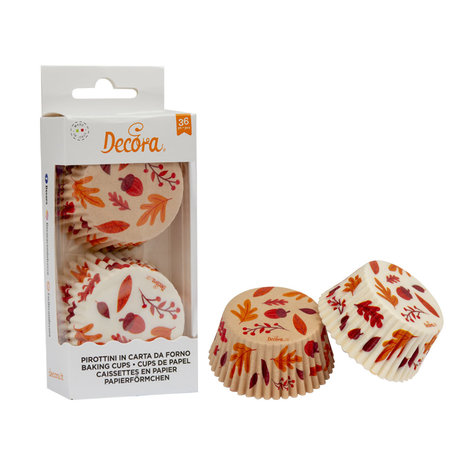 Decora Autumn Baking Cups 36st