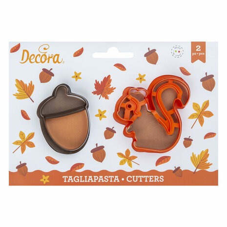 Decora Wood Plastic Cookie Cutters Set/2