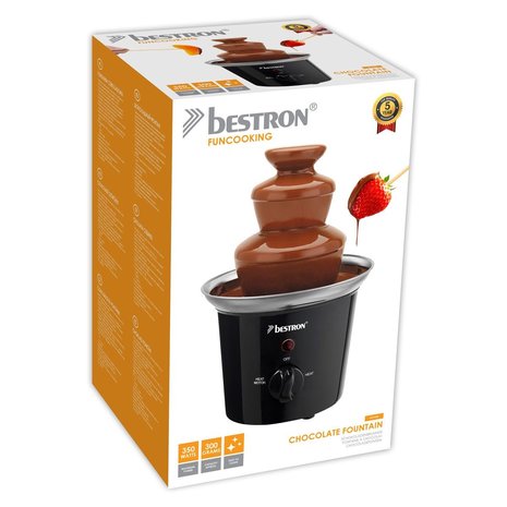 Bestron Chocolate Fountain 60W Black