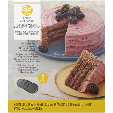 Wilton Cake Pan Easy Layers 20cm Set/4