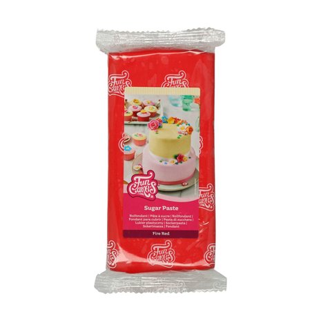 FunCakes Rollfondant Feuerrot 1 kg