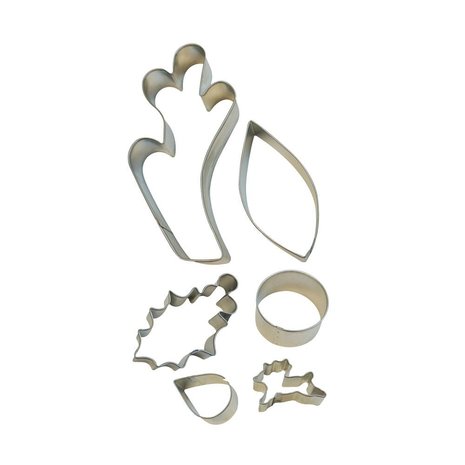 AH Reindeer Tin-Plated Cake Decorating Cutter Kit/6