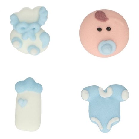 FunCakes Suikerdecoratie Baby Blauw Set/12