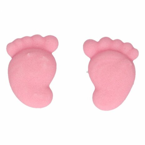 FunCakes Suikerdecoratie Baby Voetjes Roze Set/16