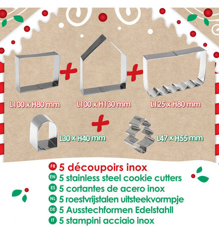 ScrapCooking Gingerbread House Kit Set/5