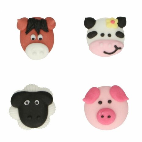 FunCakes Sugar Decorations Farm Animals Set/8