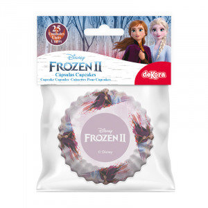 Dekora Frozen Cupcake Baking Cups 25st - Ø 5cm  X H 3cm