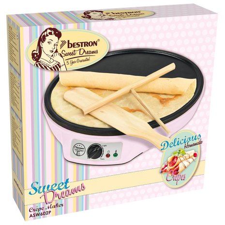 Bestron Crêpemaker Roze