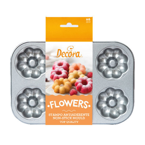 Decora Flower Doughnut Pan ø 7,5 cm (6 cavities)