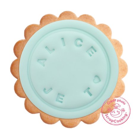 ScrapCooking Cookie Stamp with Customizable Pad