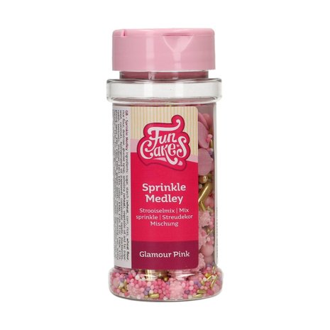 FunCakes Sprinkle Medley Glamour Pink 65g