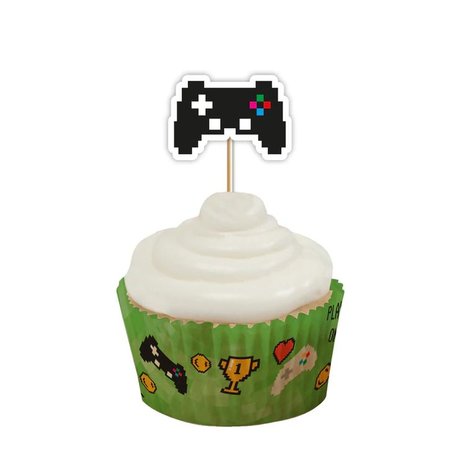 AH Gaming Party Cupcake Toppers 12st