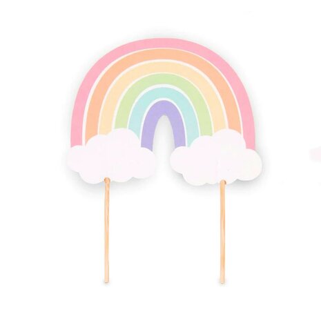 AH Pastel Rainbow Cake Topper