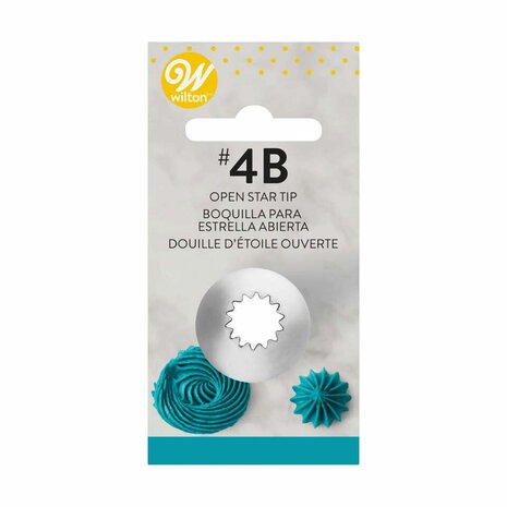 Wilton Decorating Tip #4B Open Star Carded