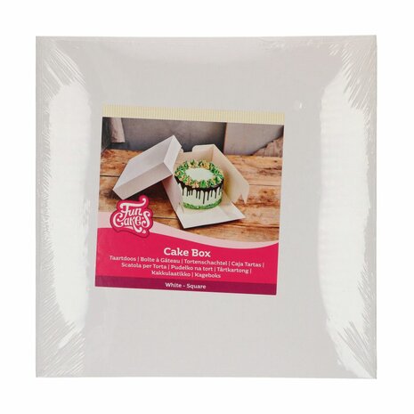 FunCakes Taartdoos Blanco 28x28x15cm pk/1