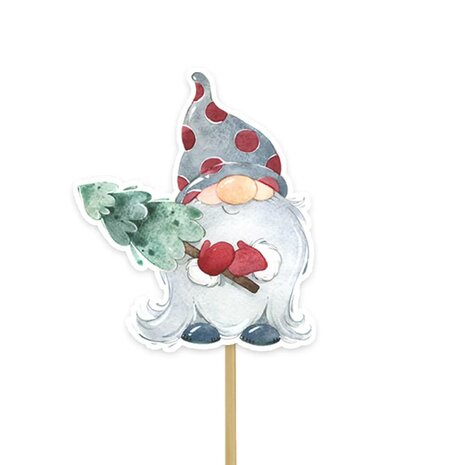 AH Christmas Gonk Cupcake Toppers pk/12