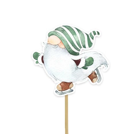 AH Christmas Gonk Cupcake Toppers pk/12