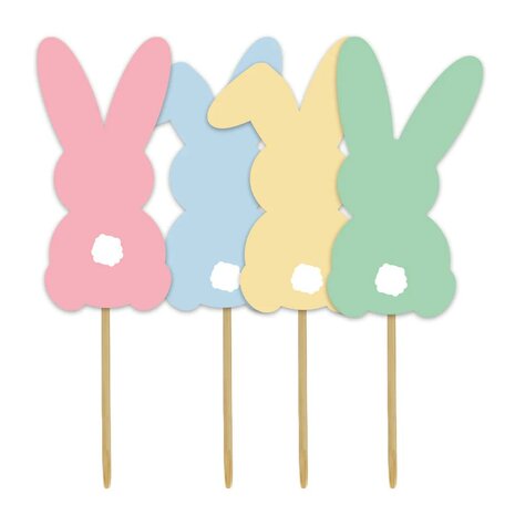 AH Easter Bunny Cupcake Toppers pk/12