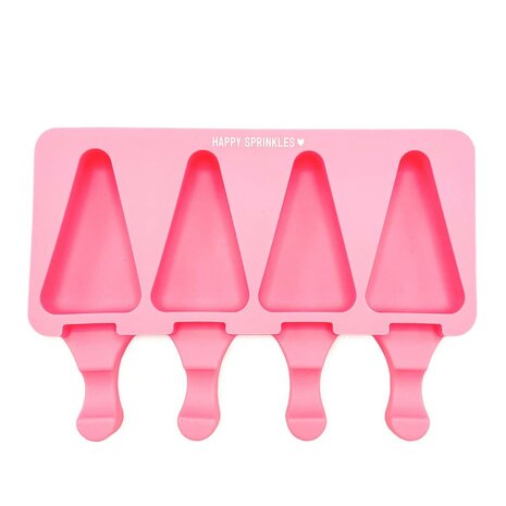 Happy Sprinkles Triangle Cakesicle Silicone Mold 