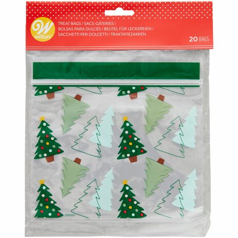 Wilton Treat Bags Merry and Bright pk/6