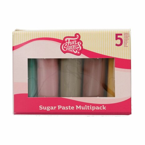 FunCakes Rolfondant Multipack Earth Colours 5x100 g