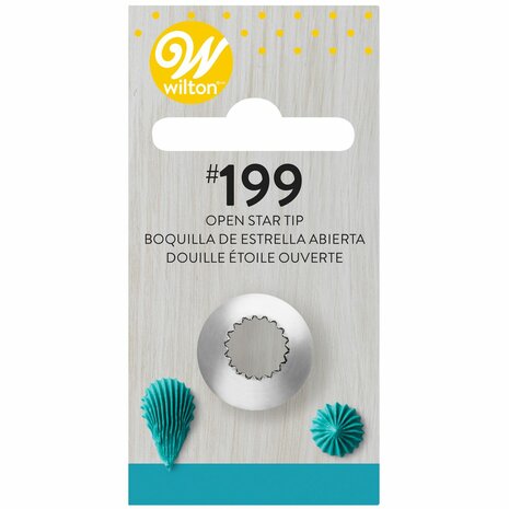 Wilton Decorating Tip #199 Open Star