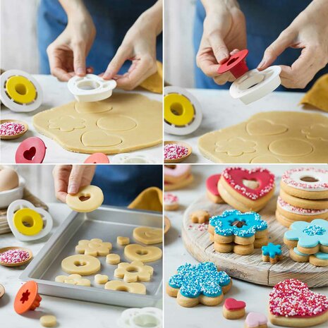 Decora Filled Cookies Classic Cutter Set/6