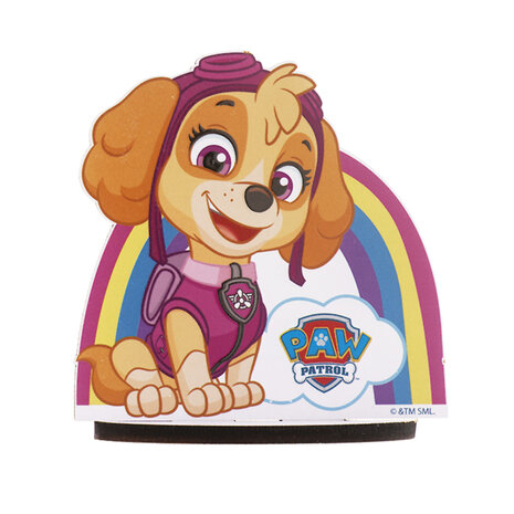 Dekora Houten Taart Topper Paw Patrol Skye 12 x 12,5cm