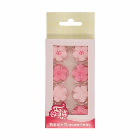  FunCakes Suikerdecoratie Bloemenmix Paars Set/24